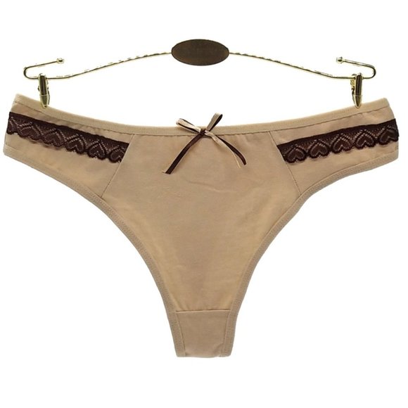 6-Pack Women's Cotton Thong Panties Thongs - Picture 4 of 8